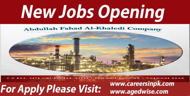 Career Opportunities at Abdullah Fahad Al-Khaldi Company