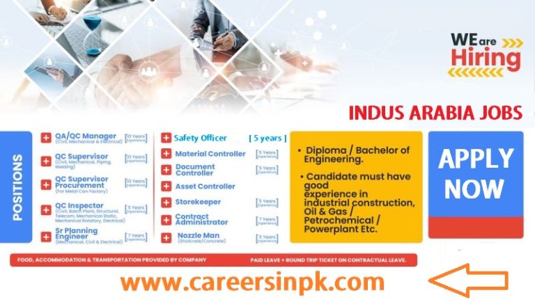 Indus Arabia New Project (Construction Jobs)